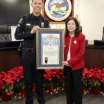 Solis Honors El Monte Officer for Community Policing